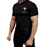Elon Musk Tesla Shirt for Men and Women White (S, Black)