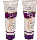 Advanced Clinicals Vein Care- Eliminate The Appearance of Varicose Veins. Spider Veins. Guaranteed Results! (Two - 8oz)