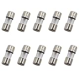 SIXQJZML 10 Pack F3AL Fast-Blow Mini Fuse 3A 3amp 125V Glass Fuses 0.14 x 0.39 inch / 3.6 x 10 mm (125Volt) (F3A)