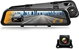 REXING M2 Smart BSD ADAS Dual Mirror Dash CAM 12” IPS Touch Screen, 1080p (Front+Rear),GPS,Stream Media, Parking Monitor, Night Vision,Blind SPOT Detection, Backup Camera for CAR, Pick UP Truck, Taxi