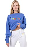 The Mayfair Group Women's Empathy Always Royal Blue Crewneck Soft Sweatshirt (One Size)