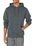 Russell Athletic Men's Dri Power Pullover Fleece Hoodie, Black Heather, Large