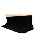 Hanes Men's Double Crew Socks 12-Pair Pack, Available in Big & Tall