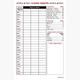 Classic Canasta Score Pads (3 Pads, 50 Sheets Each) Enjoy The Original. Made in The USA.