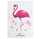 Airodaszer Journal Lined Notebook, Flamingo School Hardcover, 5.7’’ x 8.26’’, 100 Pages (Style1)