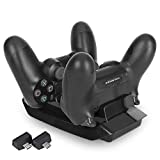 PS4 Controller Charger Dual Charging Station Dock for Playstation 4 DualShock Wireless Controllers(PS4, PS4 Pro, PS4 Slim)