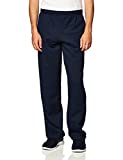 Gildan Men's Fleece Open Bottom Sweatpants with Pockets, Style G18300, Navy, Medium