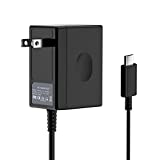VGAME Switch Charger for Switch - Type-C AC Adapter Fast Charging Portable Charger 15V/2.6A (Support TV Mode) Power Supply with 5 FT Thicken Cord, Wall Charger for Switch and Switch Lite