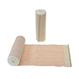 Dealmed 6" Elastic Bandage Wrap with Self-Closure – 10 Elastic Bandages, 5 Yards Stretched Compression Bandage Wrap, Wound Care Product for First Aid Kit and Medical Facilities