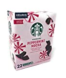 Starbucks Limited Edition 2021 Holiday Peppermint Mocha Coffee K-Cups Pods - 22 count - 1 box