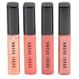 Bobbi Brown Get Glossy Holiday Lip Gloss Gift Set - Bare Sparkle, Rose Sugar, In the Buff, Force of Nature