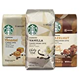 Starbucks Flavored Ground Coffee — Variety Pack — No Artificial Flavors — 3 bags (11 oz. each)