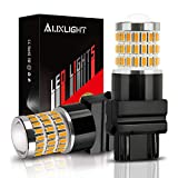 AUXLIGHT 3157 3156 4157 3057 3357 LED Bulbs, Ultra Bright 57-SMD LED Replacement for Turn Signal Blinker Lights, Brake/Tail Lights, Parking/Running Lights, Amber Yellow (Pack of 2)