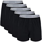 Gildan Men's Underwear Boxers, Multipack, Black (5-Pack), Large