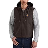 Carhartt Men's Big Knoxville Vest (Regular and Big & Tall Sizes), Dark Brown, Large/Tall