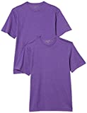 Amazon Essentials Men's 2-Pack Regular-Fit Short-Sleeve Crewneck T-Shirt, purple heather, XX-Large