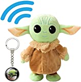 Talking Baby Yoda Plush,Walking Baby Yoda,Toy That Repeats What You SayBaby Yoda Interactive Doll for Kids Gifts,(High 20cm)