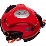 Grillbot Automatic Grill Cleaning Robot BBQ Brush and Scraper, Barbecue Cleaner Grilling Accessories Tools, Nylon Grill Brushes, Red