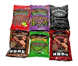 BBQr's Delight Wood Smoking Pellets - Super Smoker Variety Value Pack - 1 Lb. Bag - Apple, Hickory, Mesquite, Cherry, Pecan and Jack Daniel's
