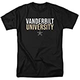 Vanderbilt University Official Stacked Unisex Adult T-Shirt, Stacked, Large