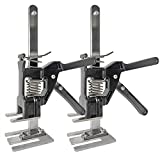 2 Packs Labor Saving Hand Tool Arm Jack, Handheld Jack Lift for Wall Tile Door Panel Washer Lifting Leveling, All Solid Metal, Bolt Connection Thickened Base, Up to 260 LB/PCS and 4.72 Inches