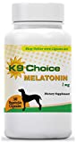 K9 Choice Melatonin for Dogs - 180 1 mg Melatonin Capsules - Perfect for Small Dog Breeds!