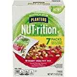 PLANTERS NUT-rition Heart Healthy Mix with Walnuts, 7.5 oz Box (Contains 7 Individual Pouches) - On-the-Go Snack, Work Snack, School Snack and Active Lifestyle Snack - Great Camping Snacks - Kosher