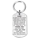 Mom Dad Keychain Gifts from Son Daughter I Love You Alway, Thank You Birthday Christmas Wedding Anniversary Thanksgiving
