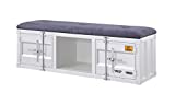 ACME Cargo Bench (Storage) - - Gray Fabric & White