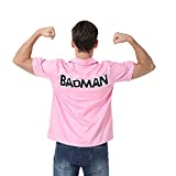 Halloween Anime Men's Shirt Badman Shirt Vegeta Pink Shirt Daily Wear Summer Basic Collar Short-Sleeved Woven Shirts