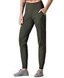 Dragon Fit Joggers for Women with Pockets,High Waist Workout Yoga Tapered Sweatpants Women's Lounge Pants (Small, Joggers78-Dark Olive)
