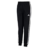 adidas Boys' Big Active Sports Athletic Tricot Jogger Pant, Iconic Black, M 10/12