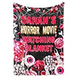 Personalized Horror Movie Blanket, Custom Halloween Blanket, Halloween Throw Blankets, Horror Movie Decor, Horror Blanket, Horror Movie Gifts, Halloween Throw (D6-60"x80"-Sherpa)…