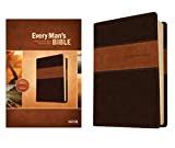 Every Man's Bible NIV, Deluxe Heritage Edition, TuTone (LeatherLike, Brown/Tan)  Study Bible for Men with Study Notes, Book Introductions, and 44 Charts