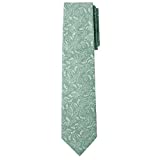 Jacob Alexander Men's Regular Floral Neck Tie - Dusty Sage