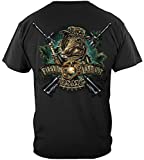 US Marine Corps Short Sleeve Shirts, 100% Cotton Casual Mens Shirts, Show Your Pride With Our Devil Dog First in Marine Corps Unisex T-Shirts for Men or Women (Black,Large)