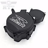 HTTMT MT313-02B-SXR- Motorcycle Black Engine Stator Cover (LEFT)"GSXR" Engraved Logo Compatible with 2006 2007 2008 2009 2010 2011 2012 2013 Suzuki GSXR600 750