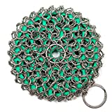 Greater Goods Chainmail Scrubber | Clean the Cast Iron Like a Pro without Losing Seasoning | Dishwasher Safe and Easy on the Hands | Designed in St. Louis