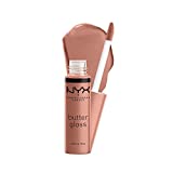 NYX PROFESSIONAL MAKEUP Butter Gloss, Non-Sticky Lip Gloss - Madeleine (Mid-Tone Nude)