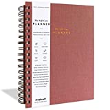 The Self-Care Planner by Simple Self - Best Life Planner for Wellness, Achieving Goals, Health, Happiness - Productivity, Gratitude, Meals, Fitness - Undated Spiral 6-Month (Dusty Rose, Daily)