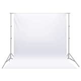 Neewer 6x9 feet/1.8x2.8 meters Photo Studio 100 Percent Pure Polyester Collapsible Backdrop Background for Photography, Video and Television (Background Only) - White