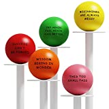 Lumarice Stress Balls(5 Pack), Stress Relief Ball with Motivational Quotes, Hand Exercise Balls Fidget Toys for Kids and Adults to Relieve Anxiety and Stress