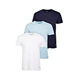 Polo Ralph Lauren Classic Fit Cotton T-Shirt 3-Pack, L, Navy/Blue/White
