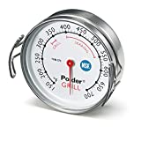 Polder Grill Surface Thermometer Silver