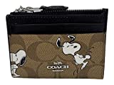 Coach Signature Mini Skinny Id Case With Snoopy Print Style No.C4593