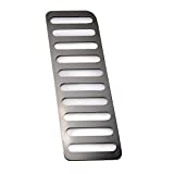 Mustang Dead Pedal Trim Plate, Stainless Steel, Brushed Satin Finish | fits 2015-2020 Ford Mustang