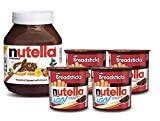 Nutella and Nutella & Go!, Chocolate Hazelnut Spread Snack Packs with Breadsticks and Nutella Jar, Perfect Basket Stuffers and Toppings for Easter Treats, 4 packs, 1- 35.3 oz jar