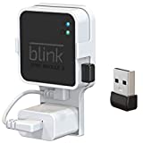 64GB USB Flash Drive and Outlet Mount for Blink Sync Module 2, Save Space and Easy Move Mount Bracket Holder for Blink Outdoor Indoor Security Camera System, Without Messy Wires or Screws