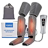 RENPHO Leg Massager with Heat for Circulation, Air Compression Calf Thigh Foot Massager for Pain Relief, 2 Heat 6 Modes 3 Intensities, Father Day Gifts