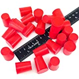 25 Piece 5/8" X 3/4" #2 High Temp Silicone Rubber Tapered Plug Kit Powder Coating Custom Painting Supplies